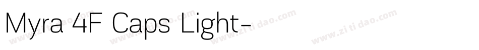 Myra 4F Caps Light字体转换